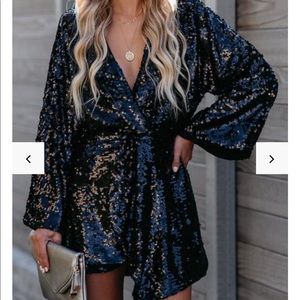 Vici dolls black sequin dress